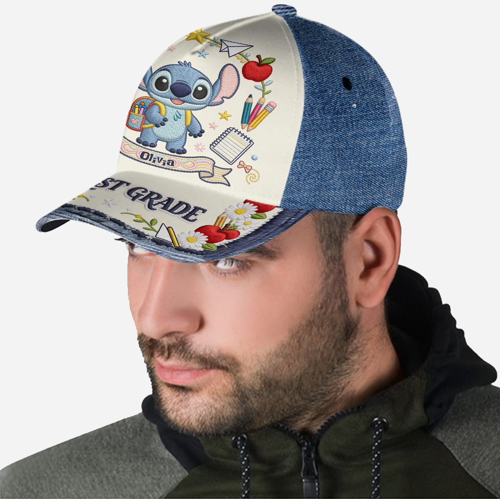 Personalized Classic Cap with Stitch Embroidery for Back to School