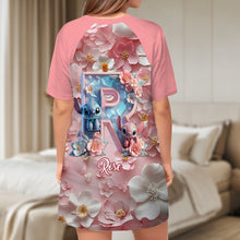 Load image into Gallery viewer, Personalized Ohana Sleep T-shirt Dress Custom Name Gift
