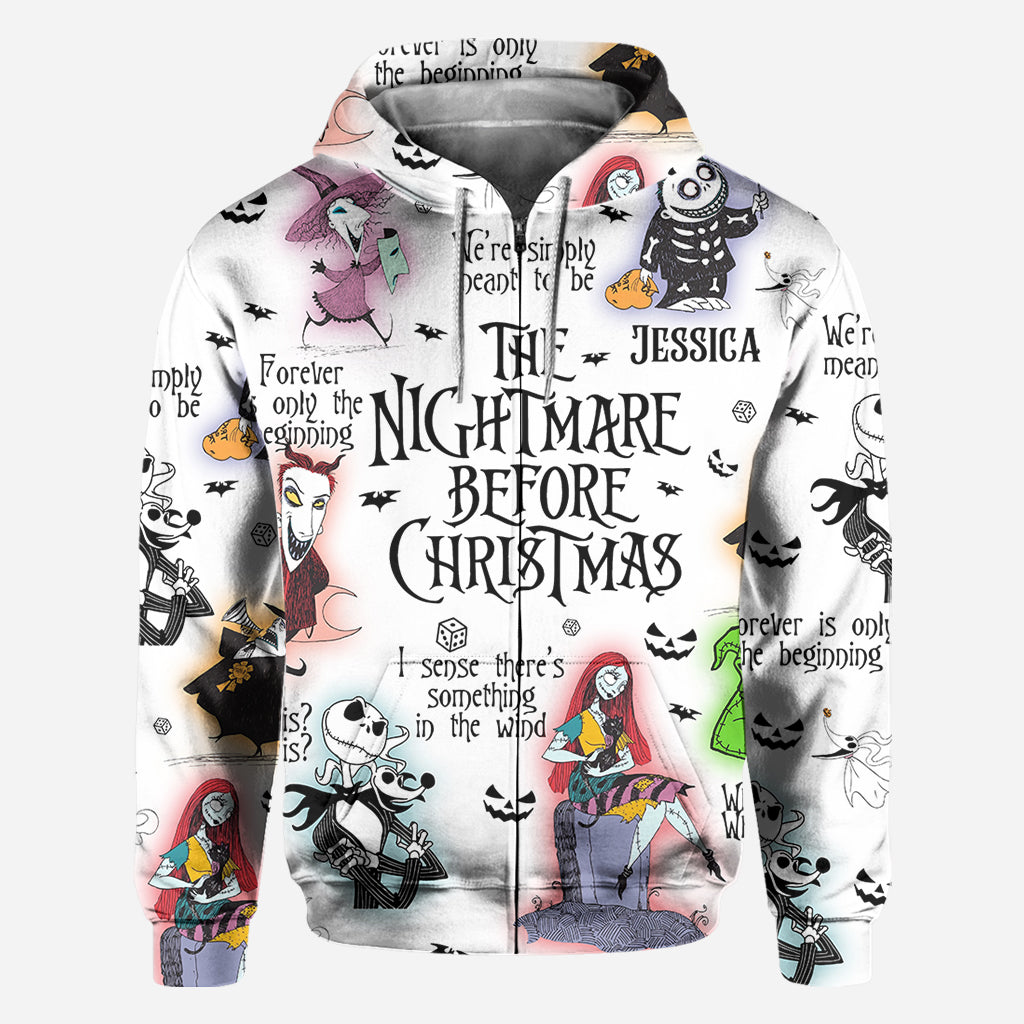 Personalized Nightmare Before Christmas All Over Shirt Gift