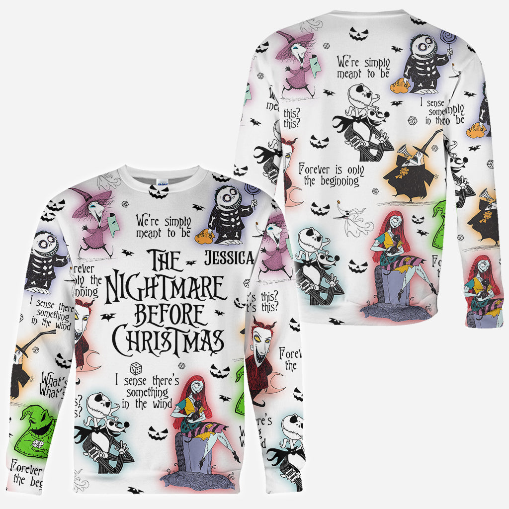 Personalized Nightmare Before Christmas All Over Shirt Gift
