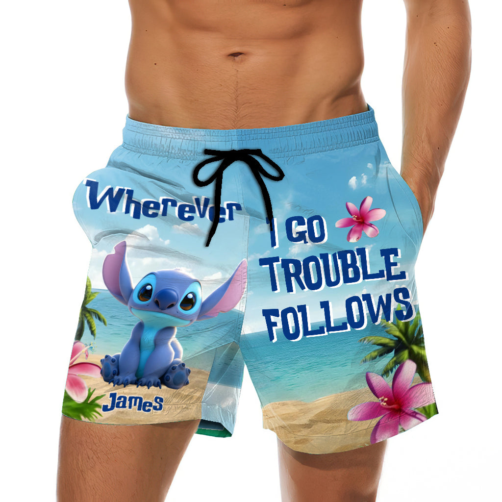 Personalized Men & Women Shorts Custom Name Ohana Gift