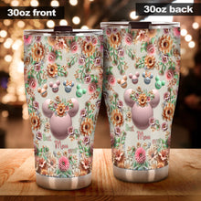 Load image into Gallery viewer, Personalized Floral Tumbler Best Mom Gift Custom Name
