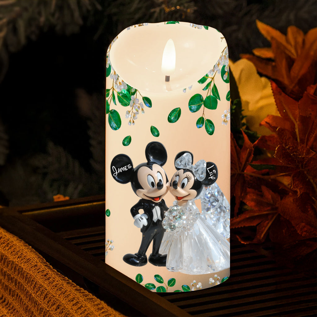Personalized Flameless Candle with Custom Photo for Memorial Tribute