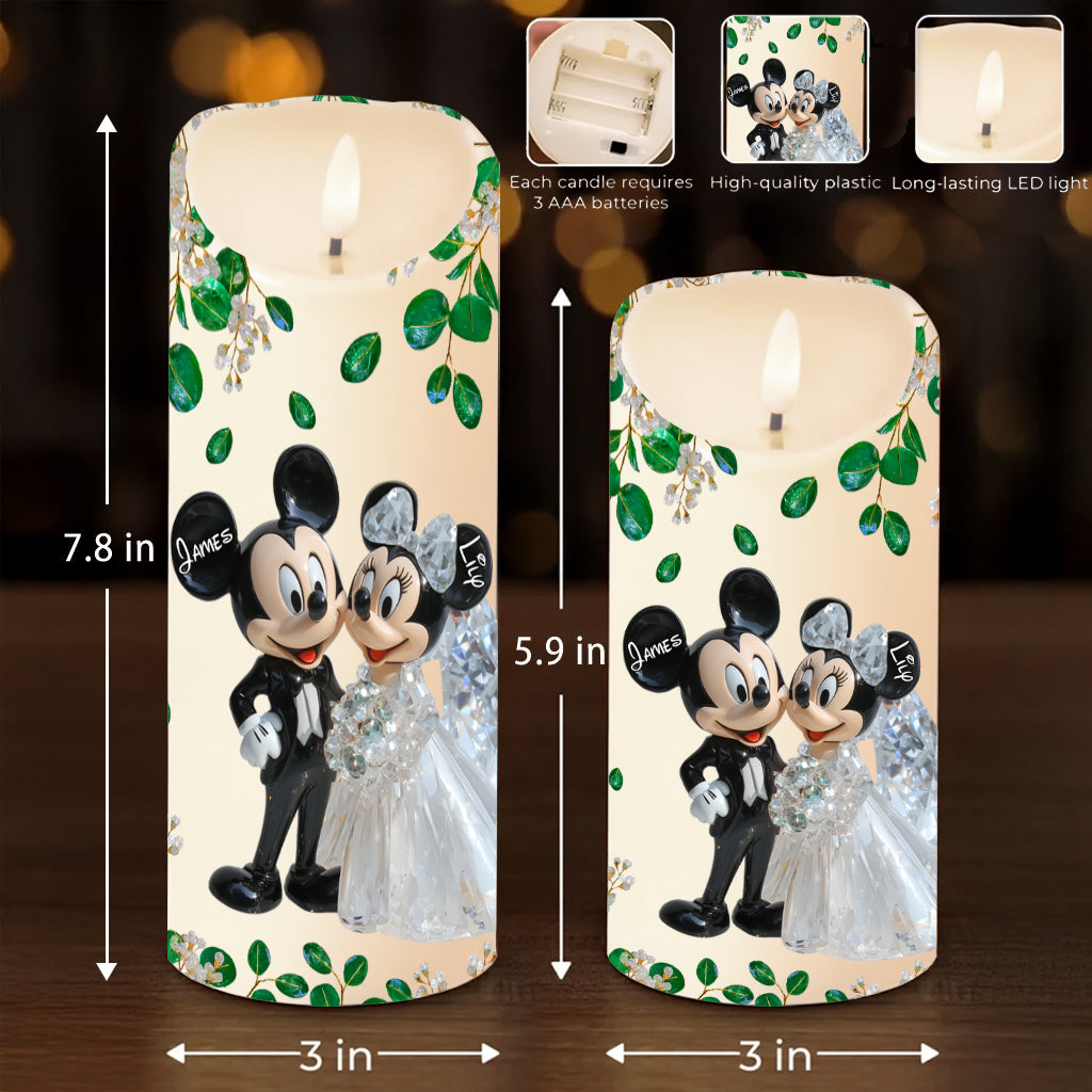 Personalized Flameless Candle with Custom Photo for Memorial Tribute
