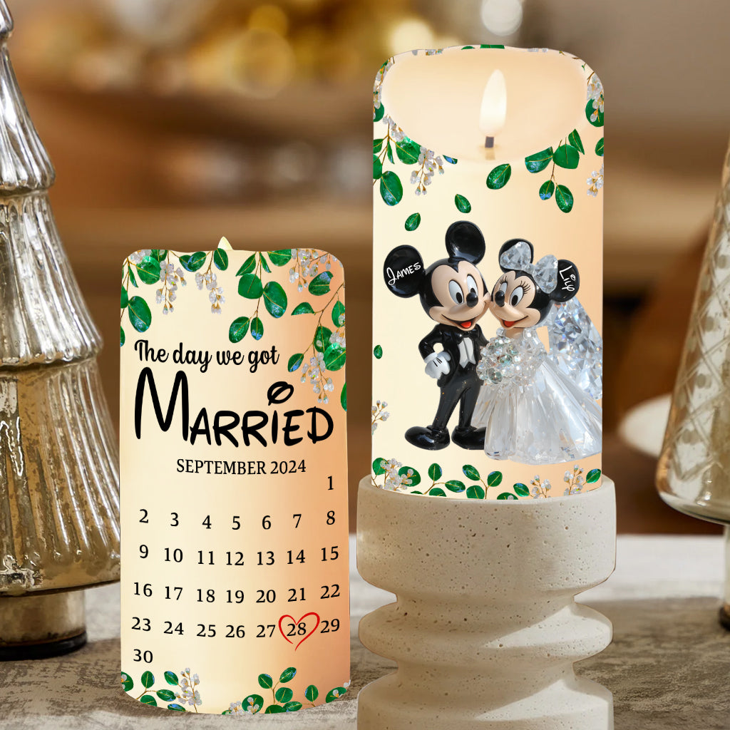 Personalized Flameless Candle with Custom Photo for Memorial Tribute