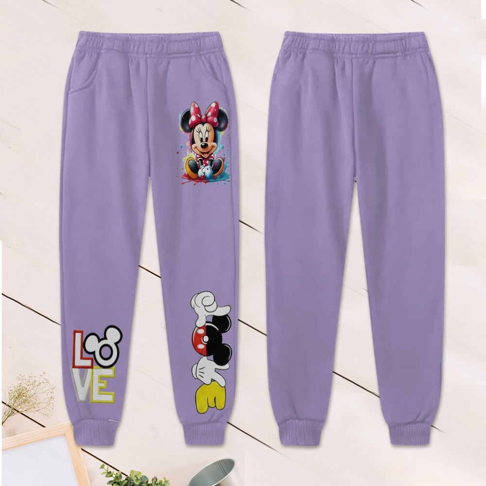 Personalized Kid Hoodie & Jogger Set with Mickey Mouse Design