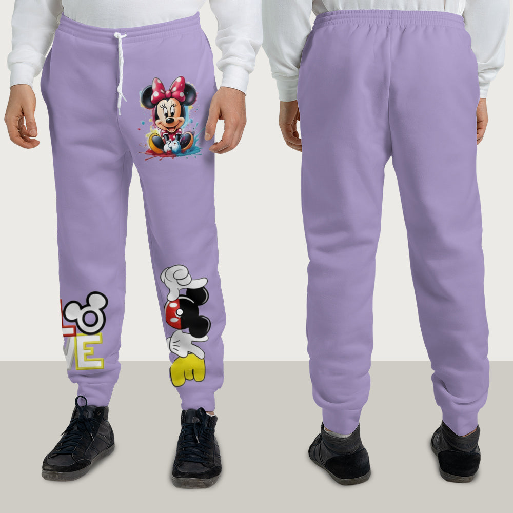 Personalized Kid Hoodie & Jogger Set with Mickey Mouse Design