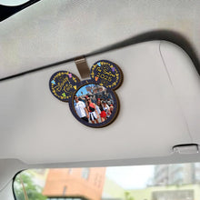 Load image into Gallery viewer, Personalized Family Trip Mouse 2 Layered Car Visor Clip Gift
