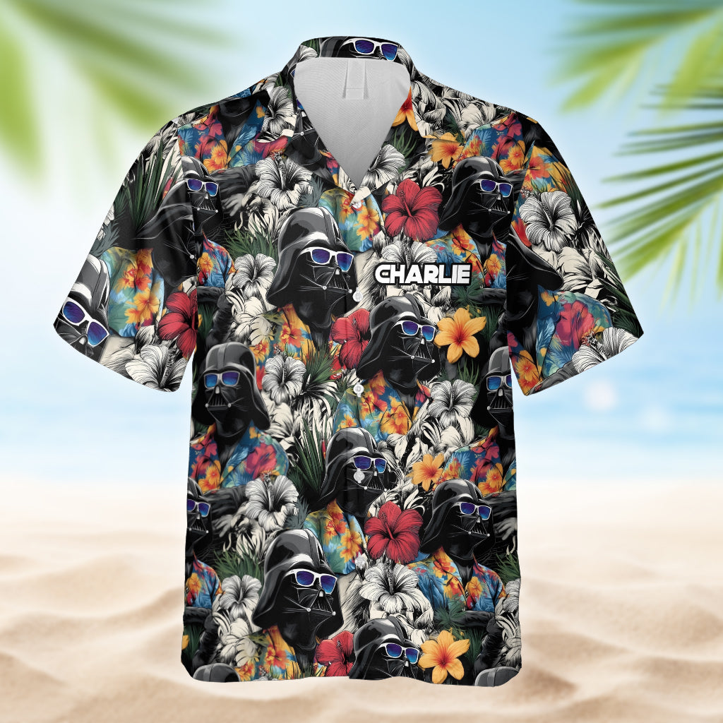 Personalized Hawaiian Shirt for Dad/Son with Star Fights Design