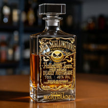 Load image into Gallery viewer, Personalized Whiskey Decanter Set Custom Name Gift for Dad
