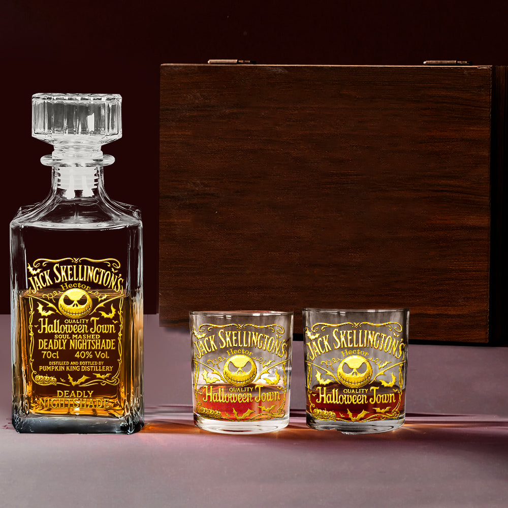 Personalized Whiskey Decanter Set Custom Name Gift for Dad
