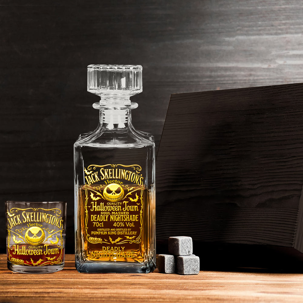 Personalized Whiskey Decanter Set Custom Name Gift for Dad