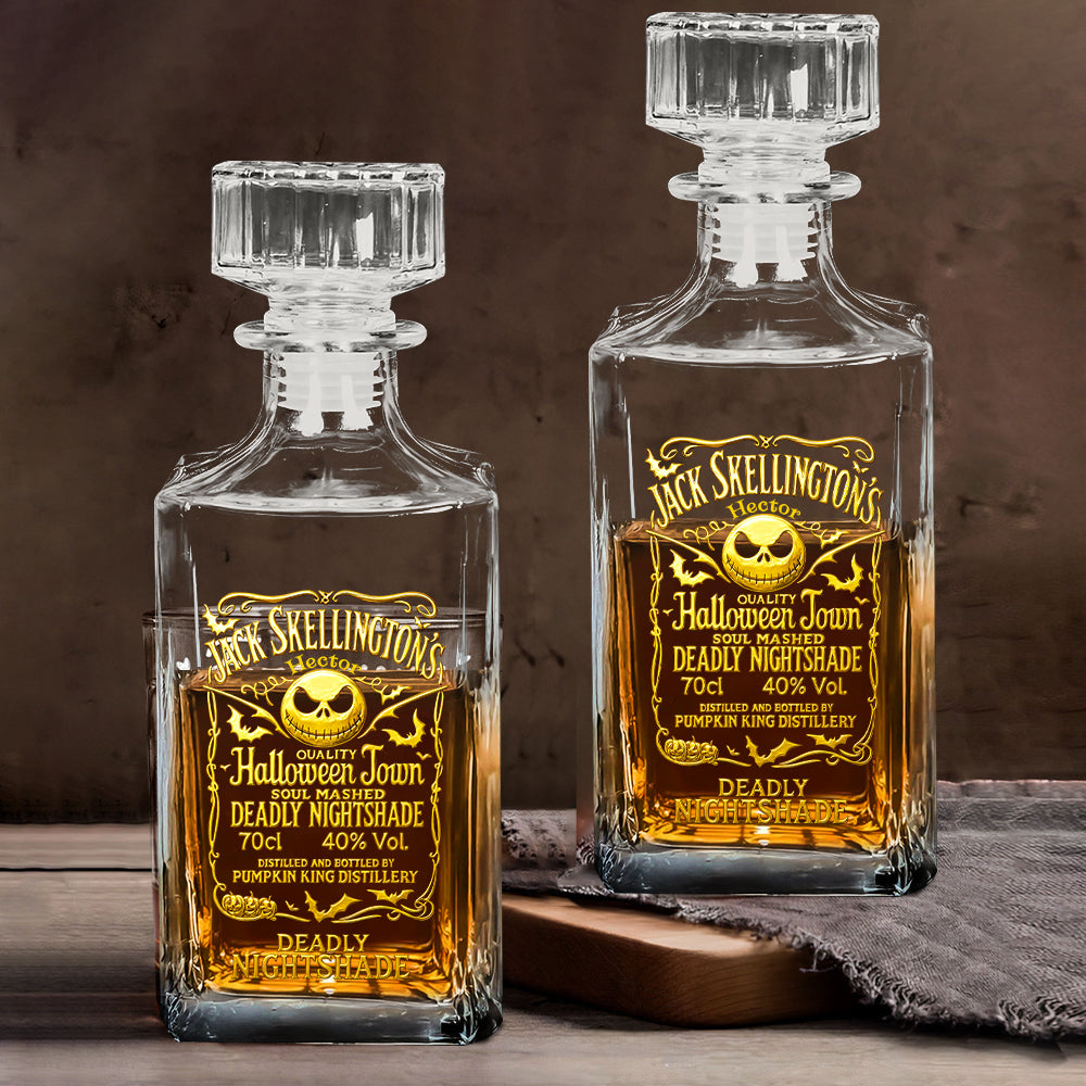 Personalized Whiskey Decanter Set Custom Name Gift for Dad