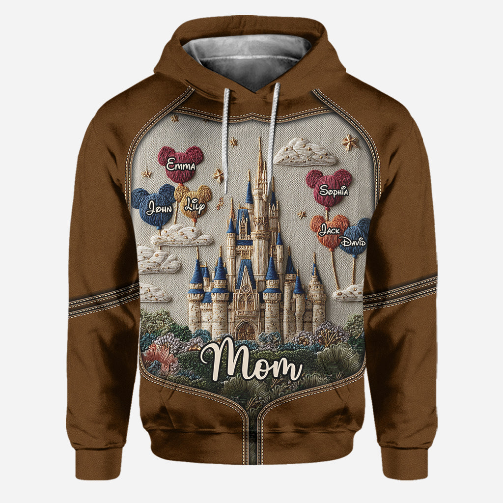 Personalized Mom Hoodie and Leggings Set Custom Names Gift