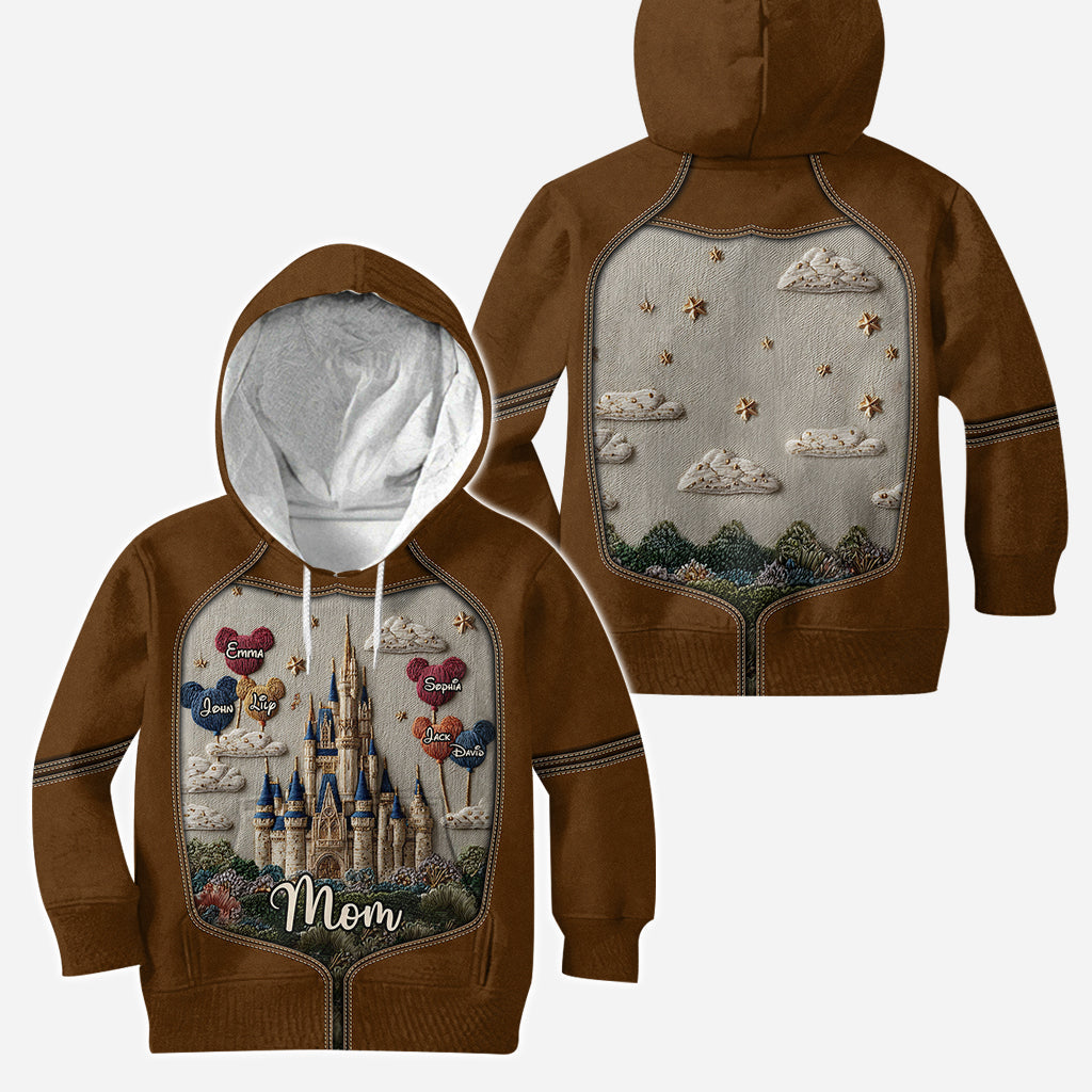 Personalized Mom Hoodie and Leggings Set Custom Names Gift