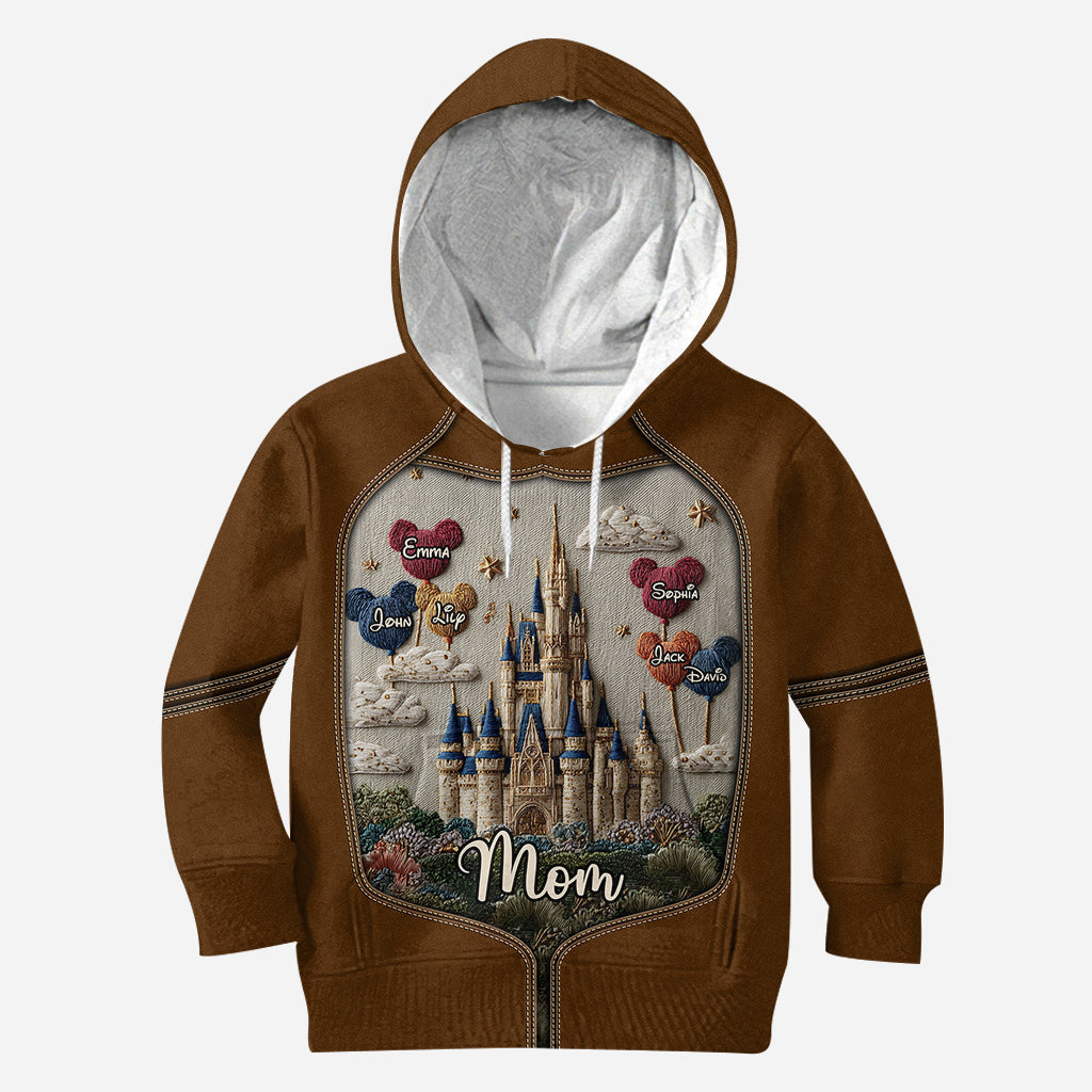 Personalized Mom Hoodie and Leggings Set Custom Names Gift