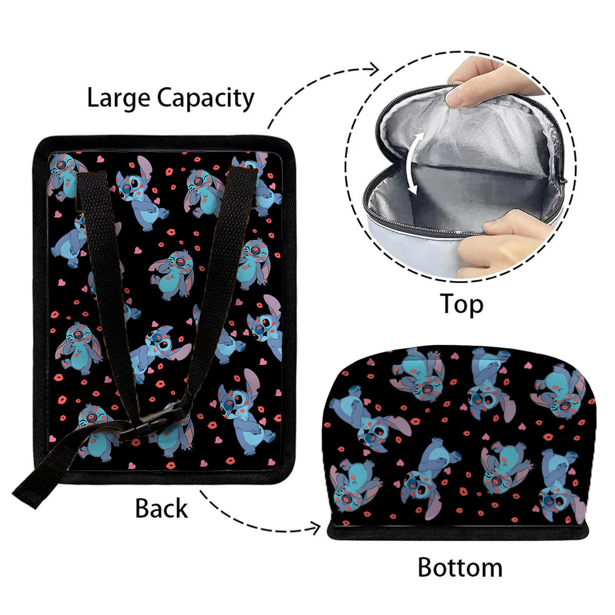 Personalized Ohana Portable Car Trash Can Organizer for Kids