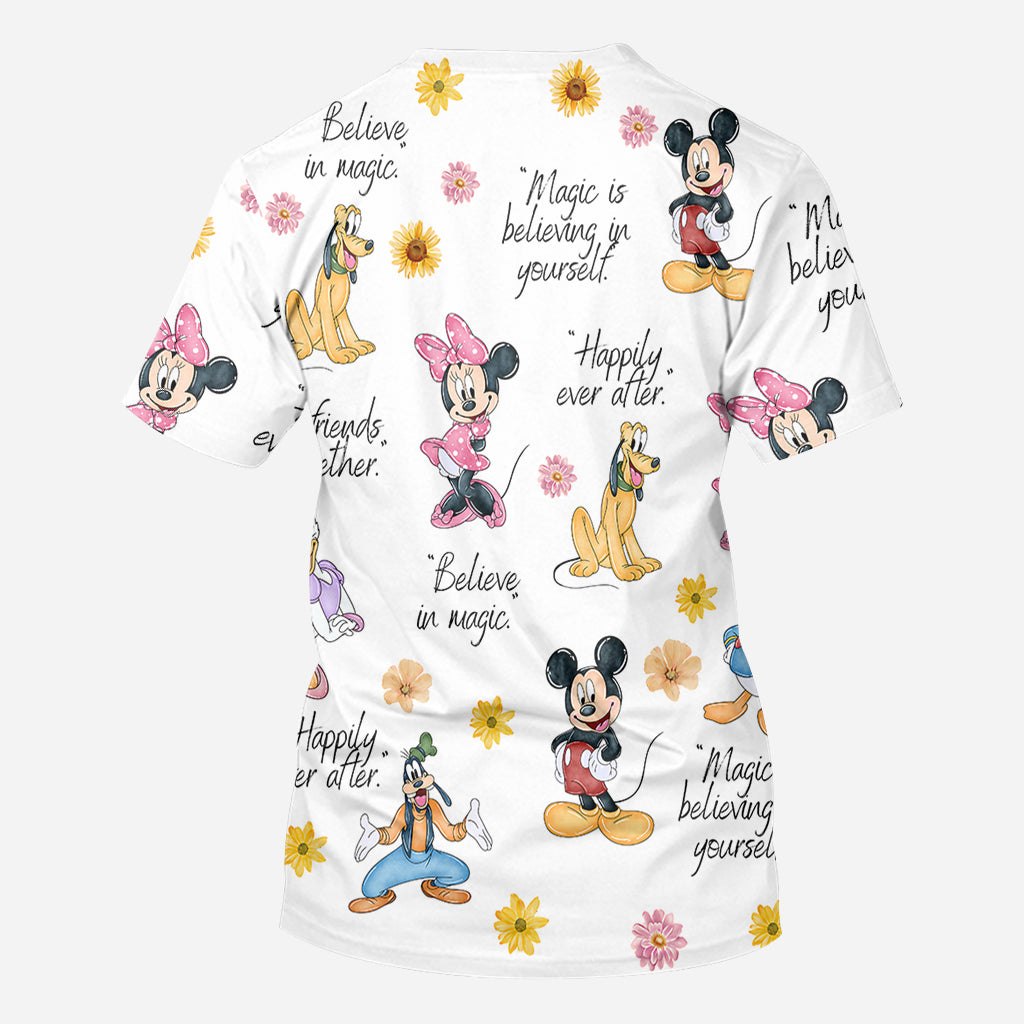 Personalized Disney All Over Shirt Custom Name for Kids