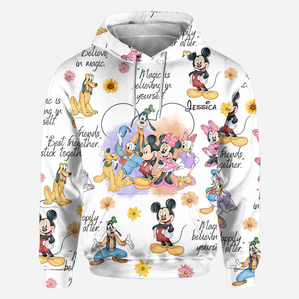 Personalized Disney All Over Shirt Custom Name for Kids