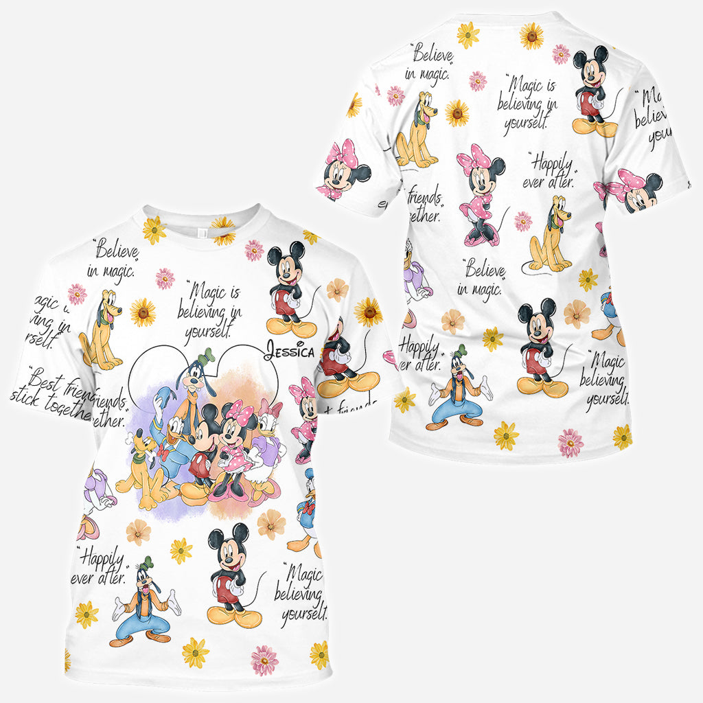 Personalized Disney All Over Shirt Custom Name for Kids