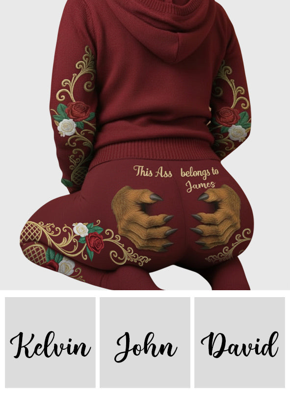 Personalized Mouse Hoodie and Leggings Set Custom Name Gift