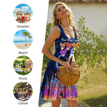 Load image into Gallery viewer, Personalized 'Best Mom Ever' Sleeveless Dress for Mother | Custom Gift
