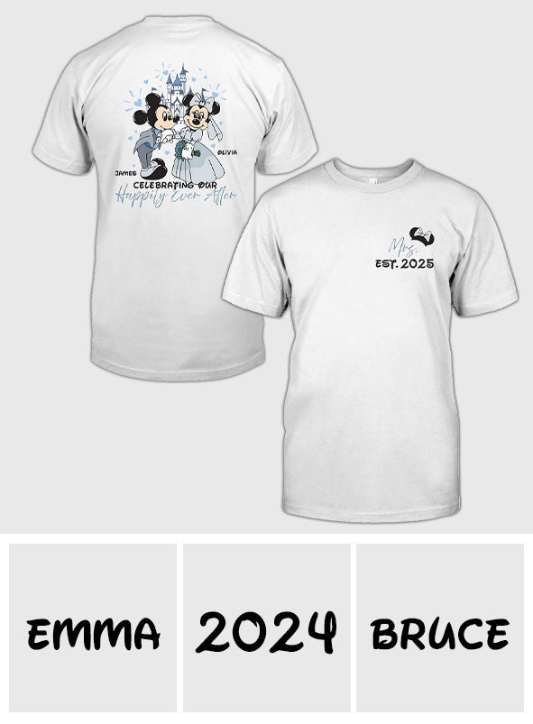 Personalized Disney Mouse T-Shirt & Hoodie for Couples - Custom Name & Date Gift