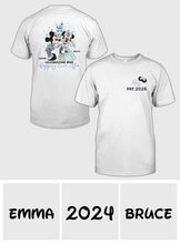 Load image into Gallery viewer, Personalized Disney Mouse T-Shirt &amp; Hoodie for Couples - Custom Name &amp; Date Gift
