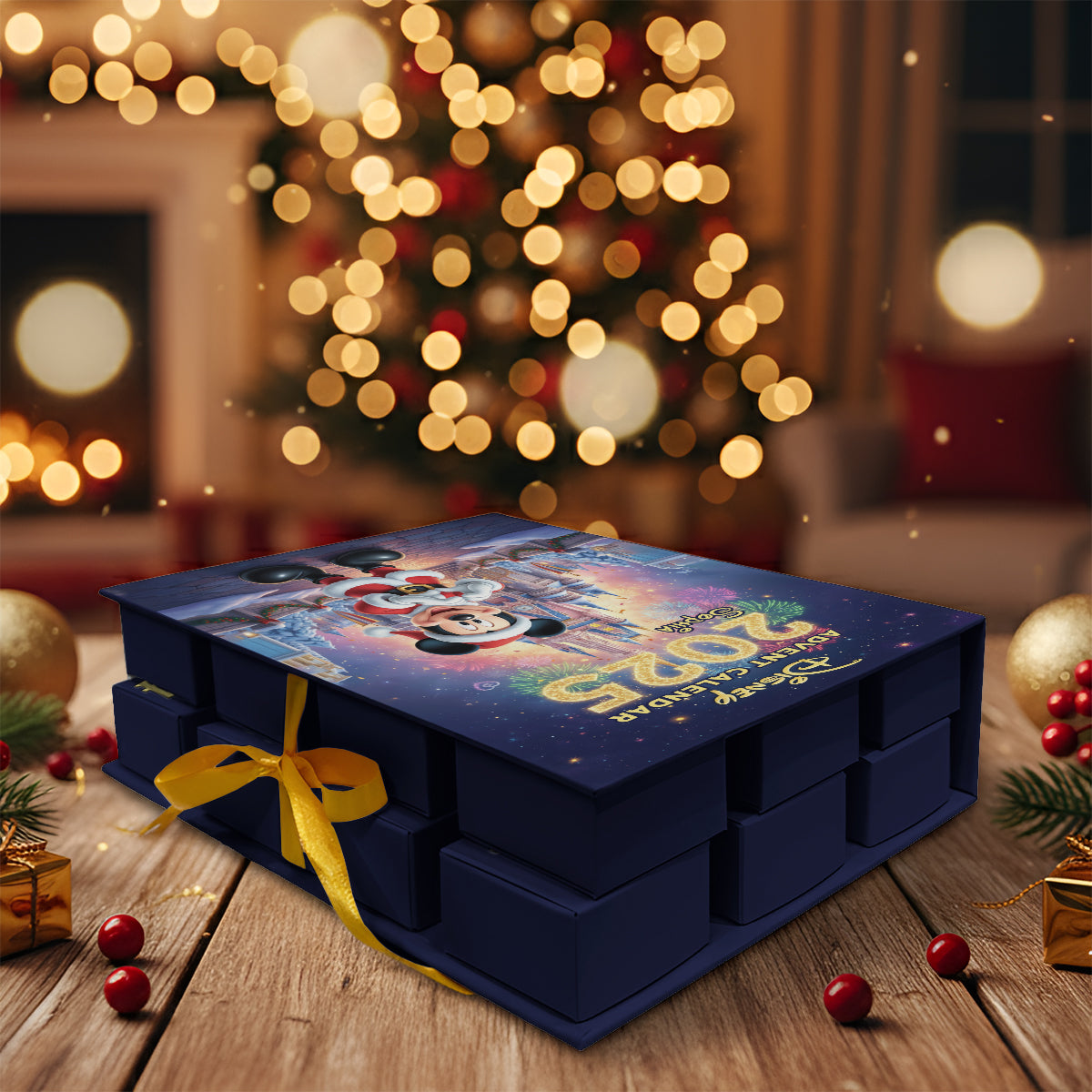 Personalized Advent Calendar with Ornaments Christmas Gift Idea