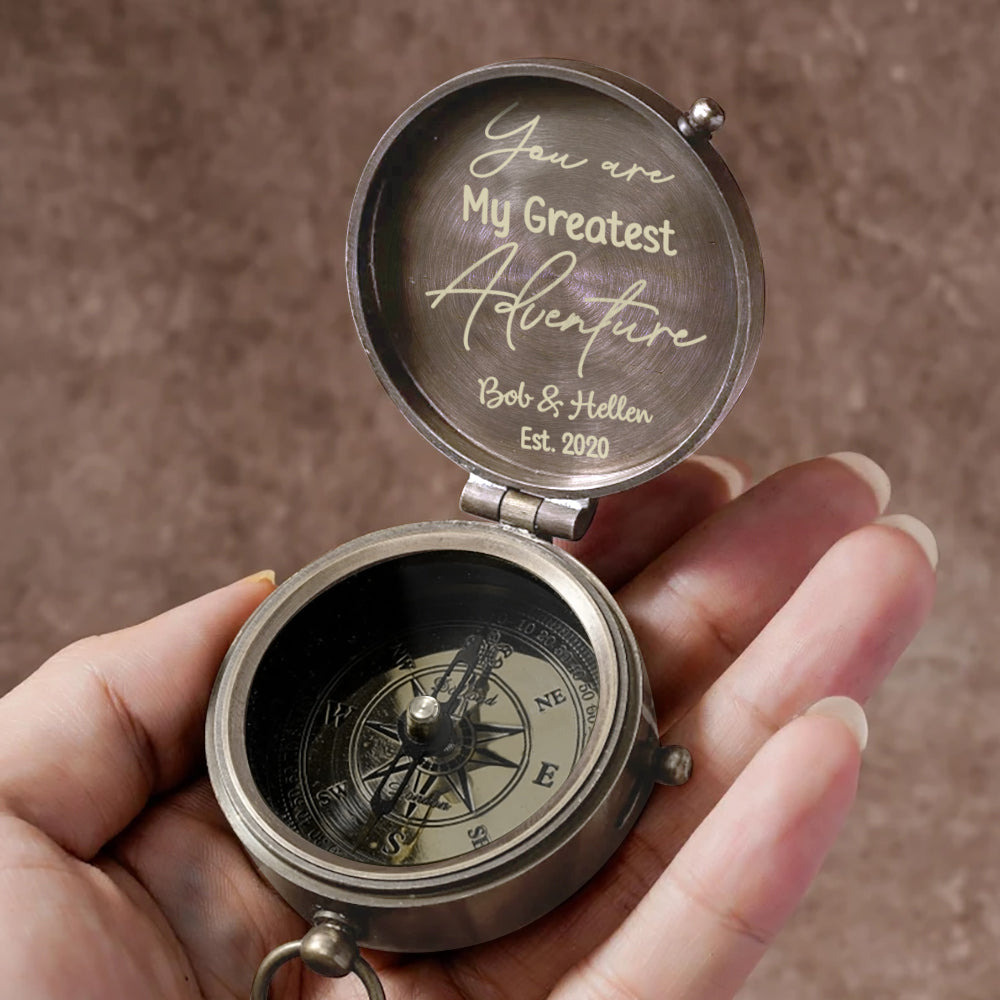Personalized Family Compass You Are My Greatest Adventure Gift