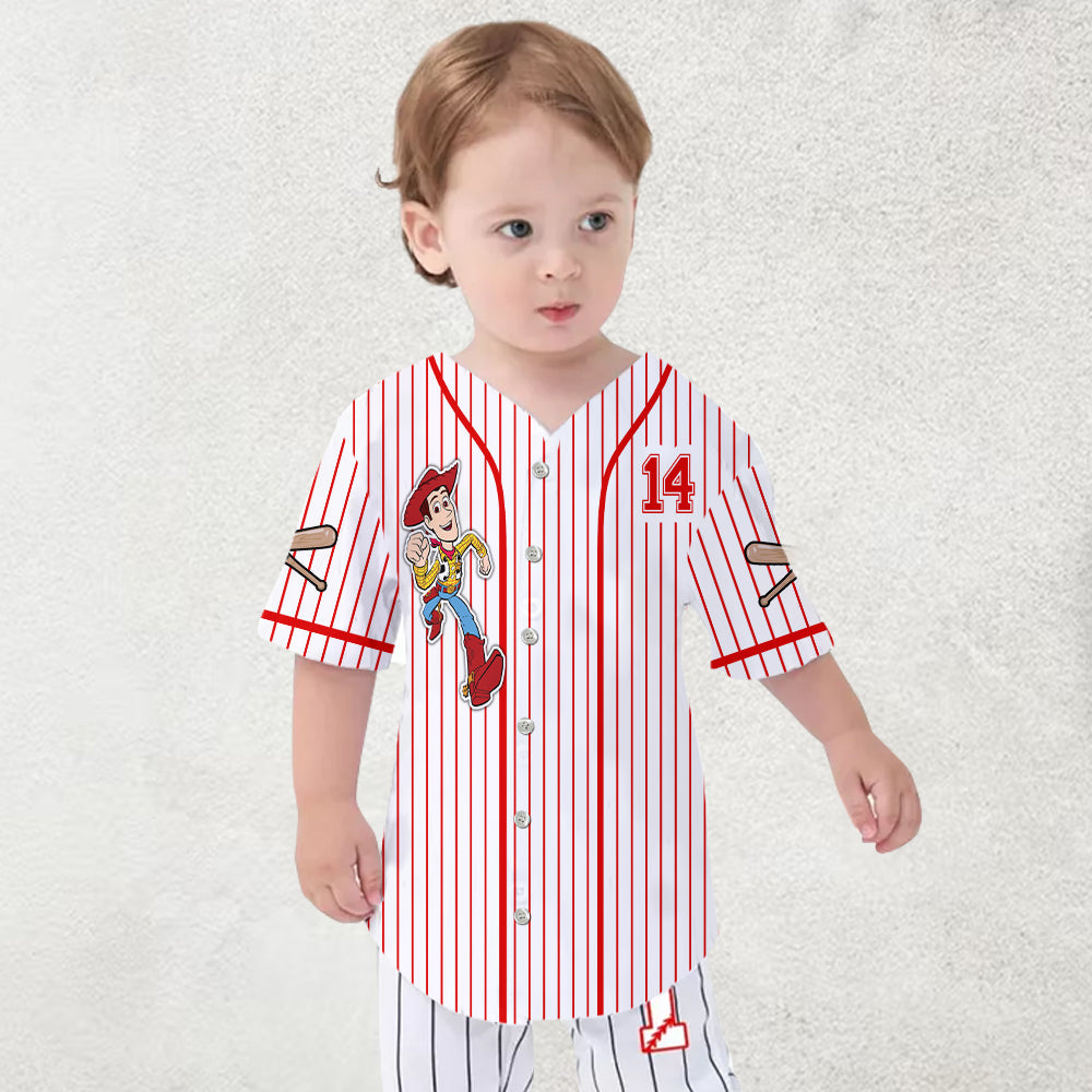Personalized Kids Baseball Jersey Custom Name Space Ranger Gift