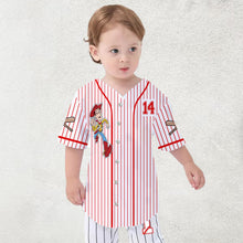 Load image into Gallery viewer, Personalized Kids Baseball Jersey Custom Name Space Ranger Gift
