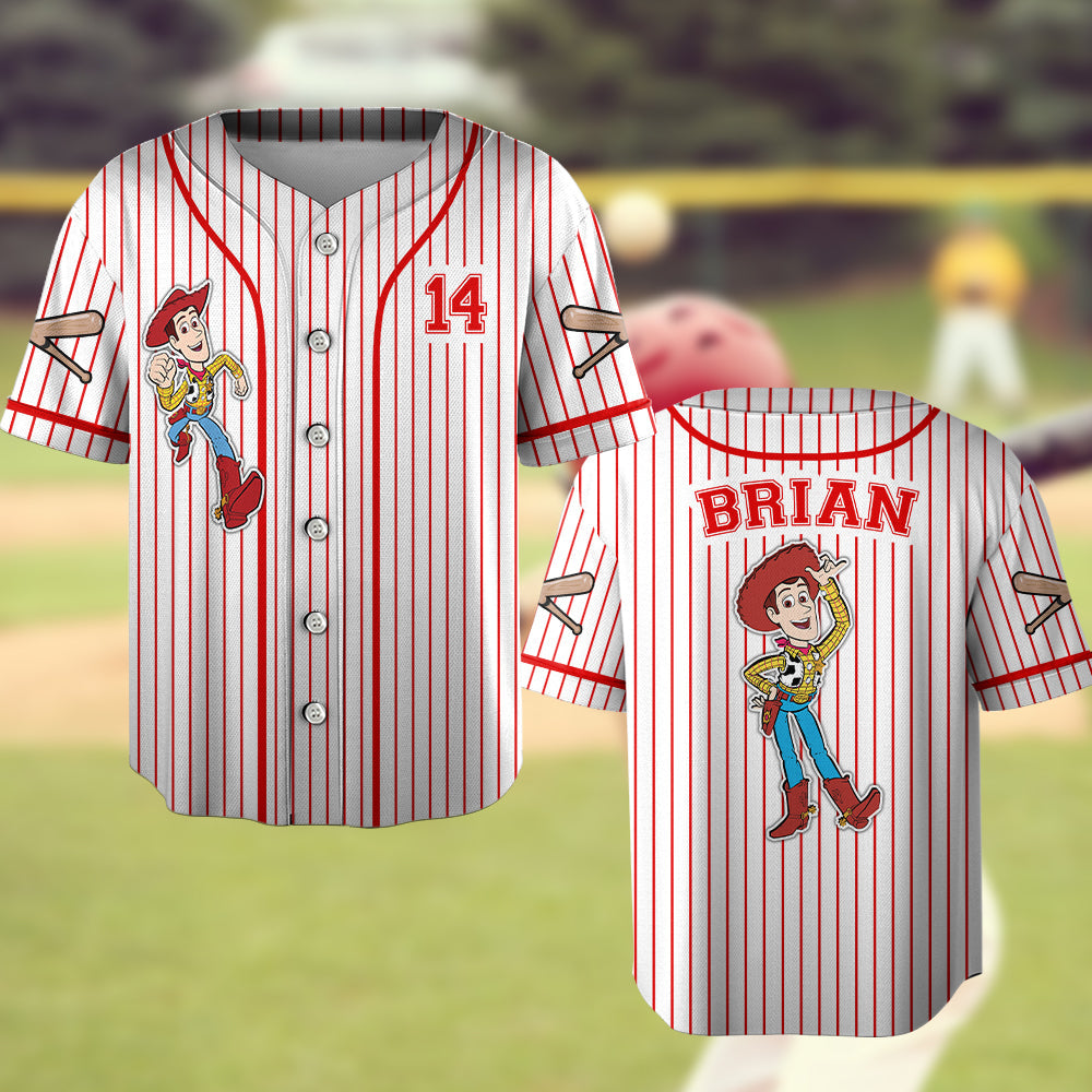 Personalized Kids Baseball Jersey Custom Name Space Ranger Gift