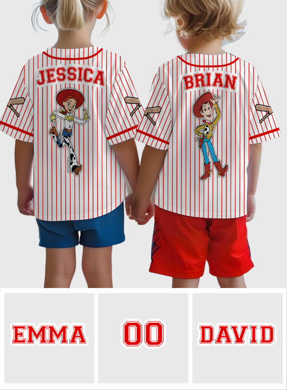 Personalized Kids Baseball Jersey Custom Name Space Ranger Gift