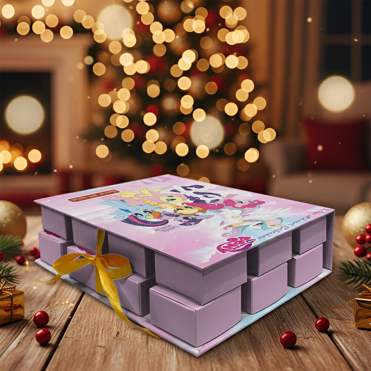 Personalized Little Pony Advent Calendar with Ornaments for Kids