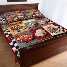 Load image into Gallery viewer, Personalized Cars Themed Quilted Bedding Set for Kids - Gift Idea
