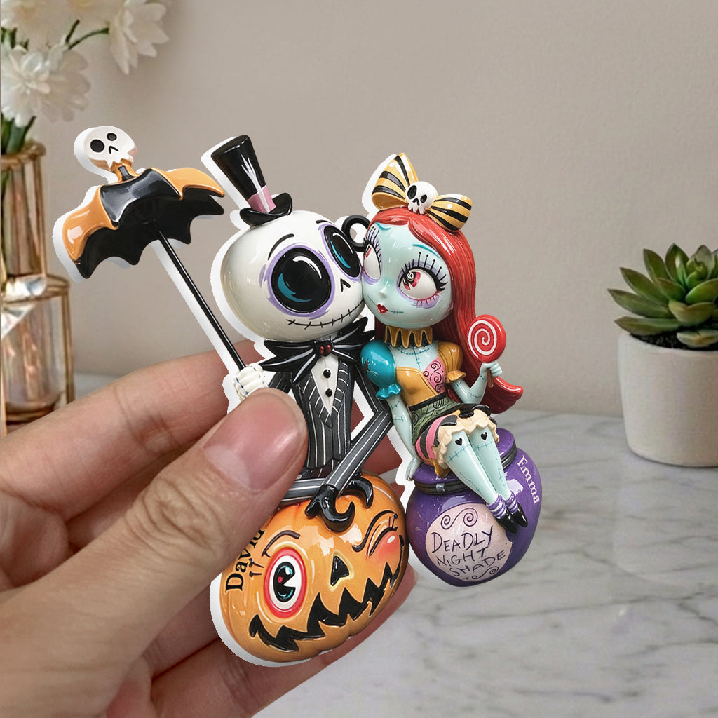 Personalized 3D Resin Ornament Nightmare Before Christmas Gift