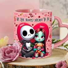 Load image into Gallery viewer, Personalized Heart Handle Mug with Custom Names | Unique Valentine's Gift
