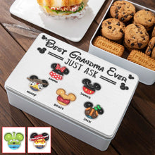 Load image into Gallery viewer, Personalized Metal Biscuit Tin Custom Name Gift for Grandma
