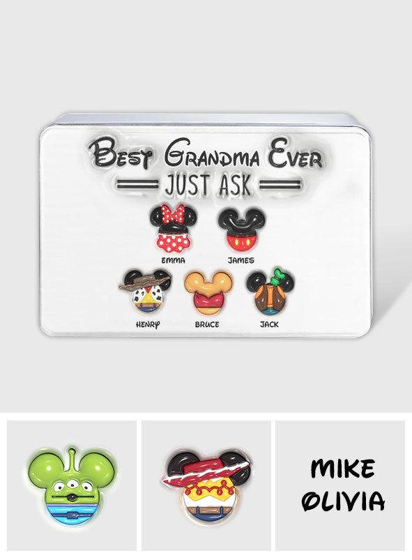 Personalized Metal Biscuit Tin Custom Name Gift for Grandma