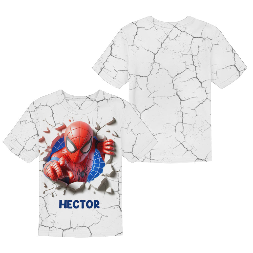Personalized Spider-Man Kid T-Shirt & Shorts Set for Boys