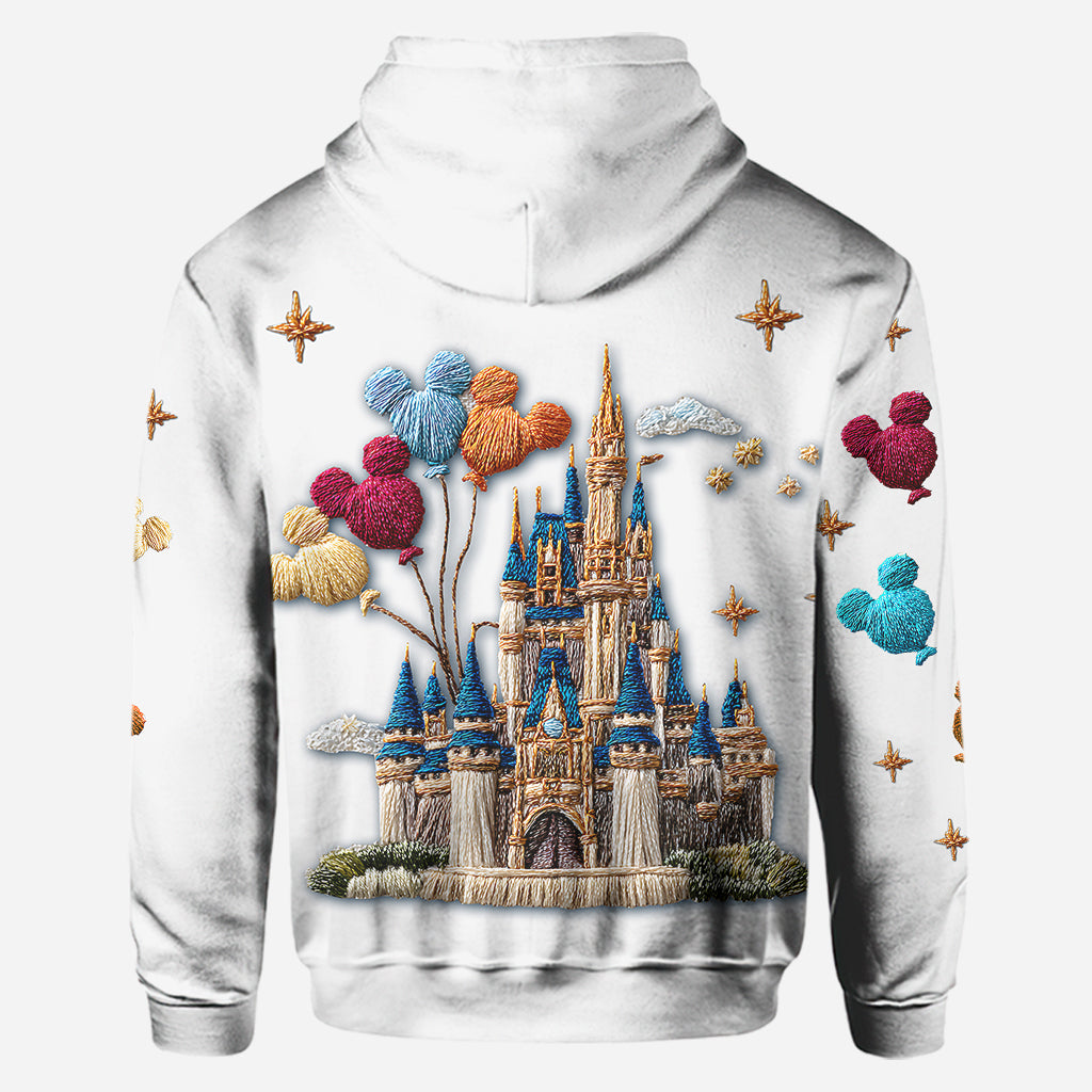 Personalized Magical Castle Mouse Hoodie and Leggings Gift for Kids