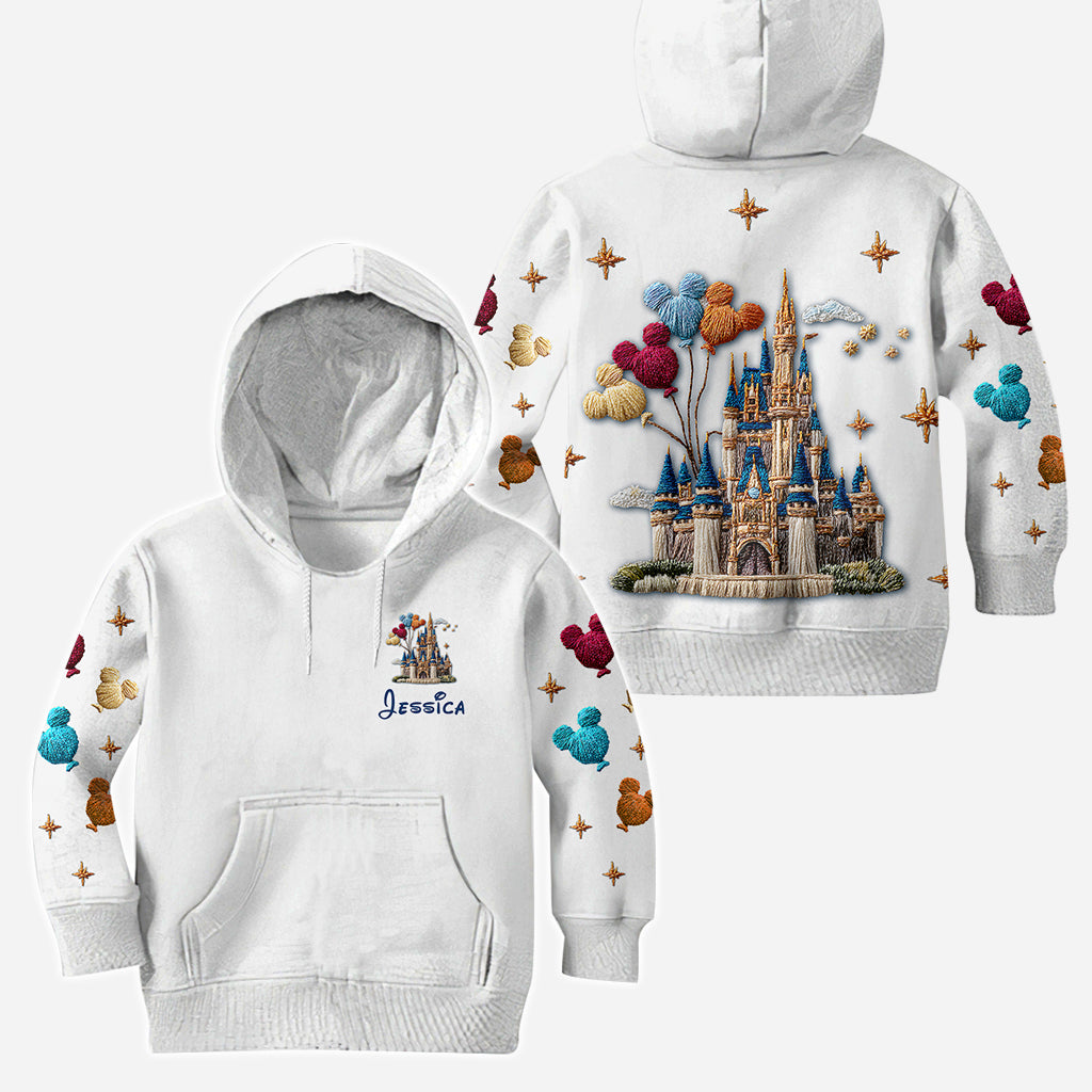 Personalized Magical Castle Mouse Hoodie and Leggings Gift for Kids