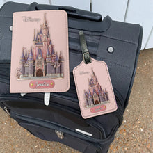 Load image into Gallery viewer, Personalized Leather Luggage Tag &amp; Passport Holder Set for Travelers
