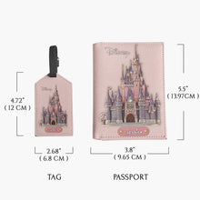 Load image into Gallery viewer, Personalized Leather Luggage Tag &amp; Passport Holder Set for Travelers
