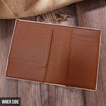 Load image into Gallery viewer, Personalized Leather Luggage Tag &amp; Passport Holder Set for Travelers
