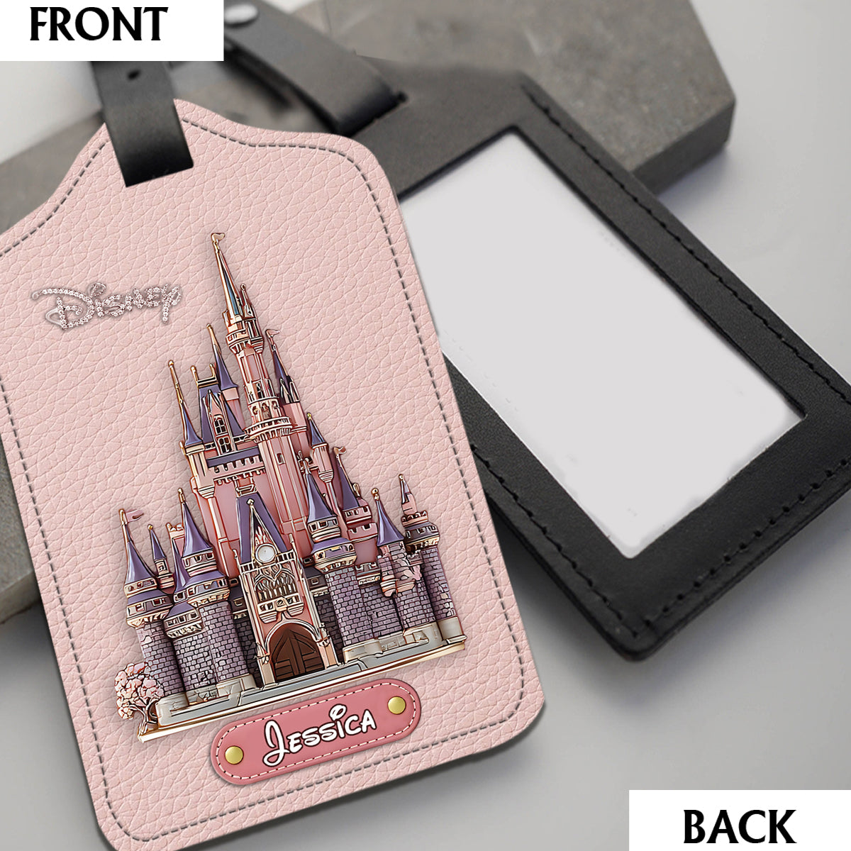 Personalized Leather Luggage Tag & Passport Holder Set for Travelers