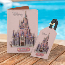 Load image into Gallery viewer, Personalized Leather Luggage Tag &amp; Passport Holder Set for Travelers
