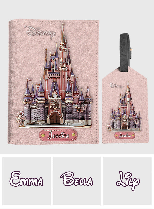 Personalized Leather Luggage Tag & Passport Holder Set for Travelers