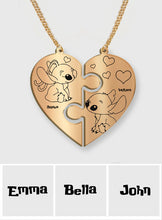 Load image into Gallery viewer, Personalized Ohana Matching Pendant Necklace for Couples &amp; Friends
